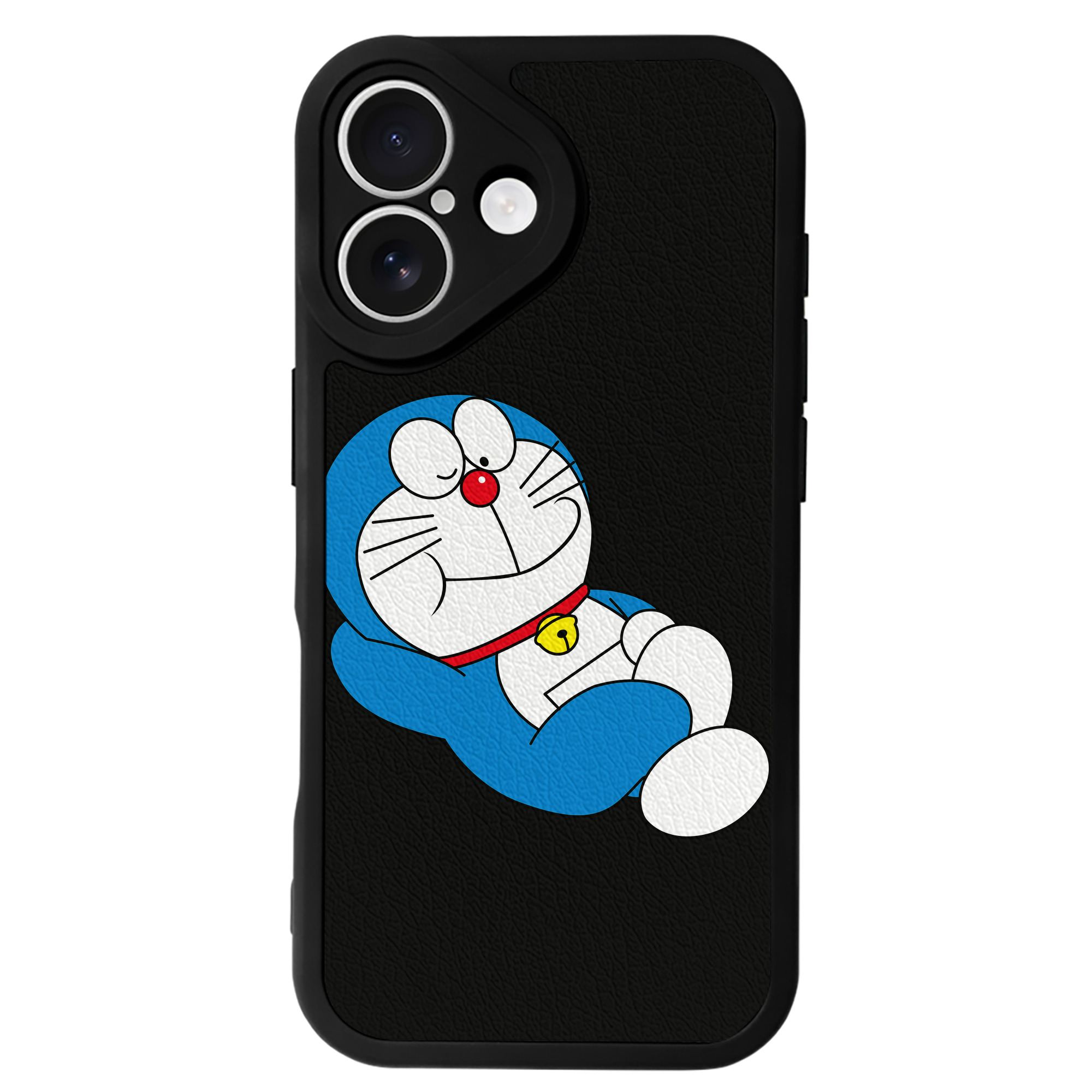 （画像用） ドラえもん Doraemon 【iPhone 16シリーズ対応】シリコンスマホケース（レザー調） 材質：シリコン